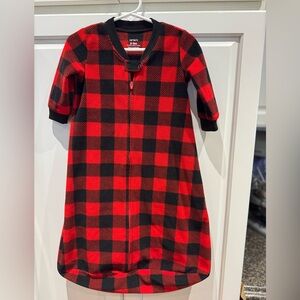 Carter's Kids Red and Black Checkered Sleep Sack